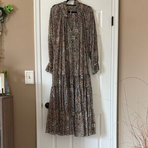 Free People Multicolor Floral Long Sleeve Dress